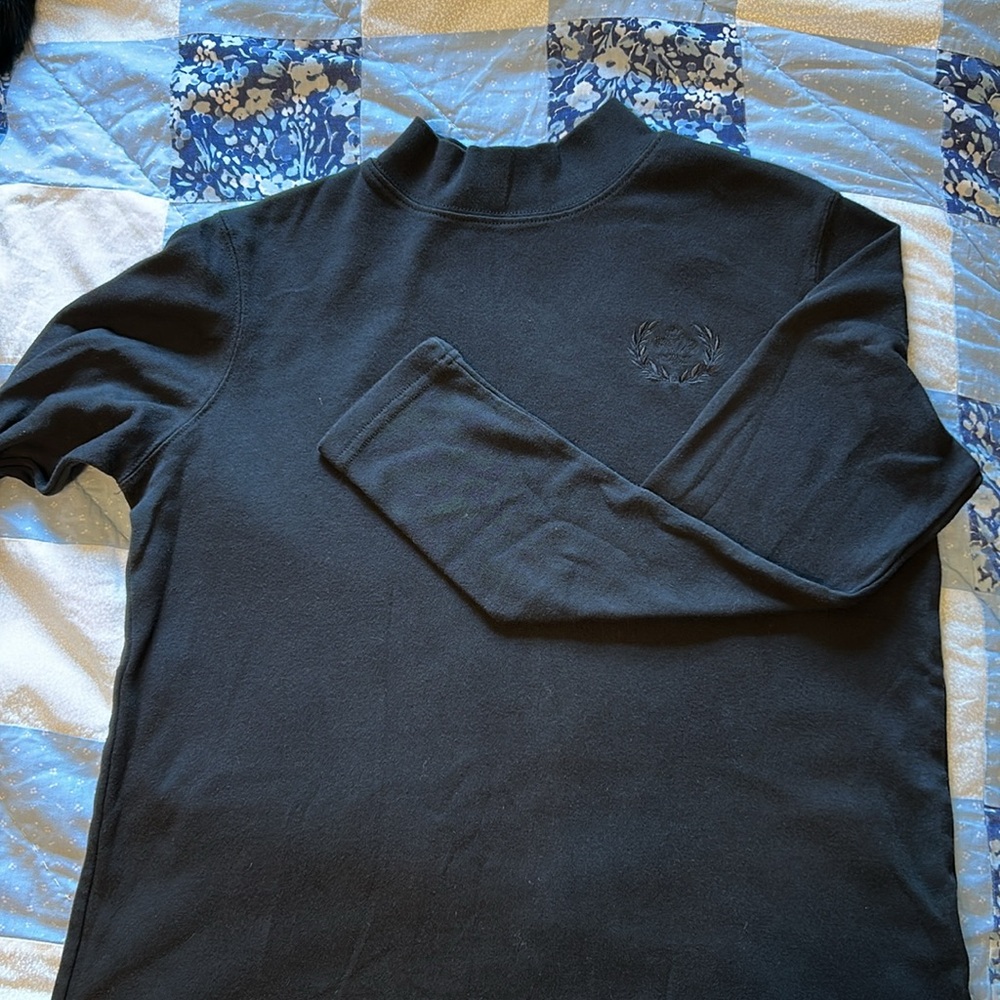 Mock neck long sleeve shirt